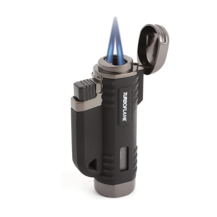 Αναπτήρας VFR VFlame με Διπλή Δίδυμη Φλόγα Laser Jet V (Μαύρος) της Turboflame MRC58338 trazeras|MRC58338
