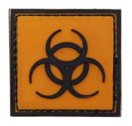 Σήμα PVC, Biological, 3D με Velcro (Πορτοκαλί) της 101INC VAN43869 trazeras|VAN43869