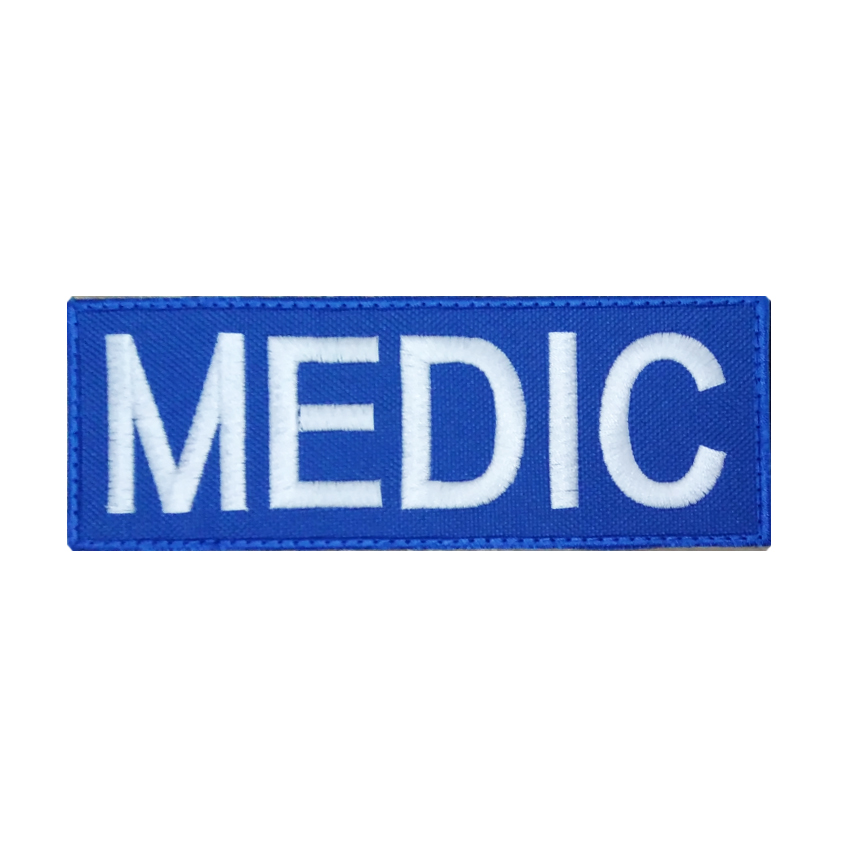 Ορθογώνιο Σήμα Medic με Velcro (Μπλε με Λευκό) VAN53979 trazeras|VAN53979