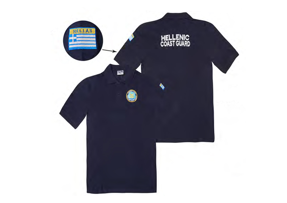 Κοντομάνικη Μπλούζα Polo Λιμενικό Σώμα Hellenic Coast Guard (Μπλε) της VA, VAL51763 trazeras|VAL51763