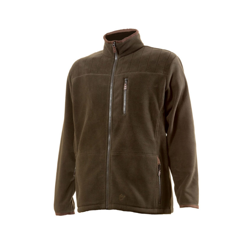 Ζακέτα Microfleece 066 (Olive Green) της Toxotis Active Wear TOX47469 trazeras|TOX47469