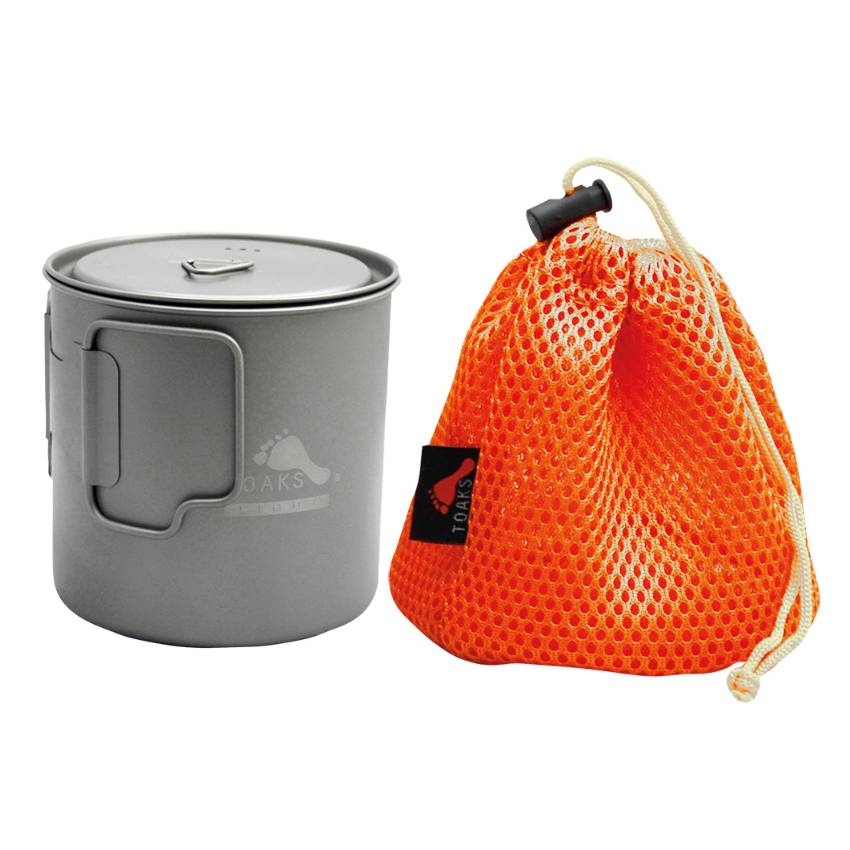 Δοχείο Τιτανίου 650 ml. Titanium Pot με Καπάκι της Toaks REC51139 trazeras|REC51139
