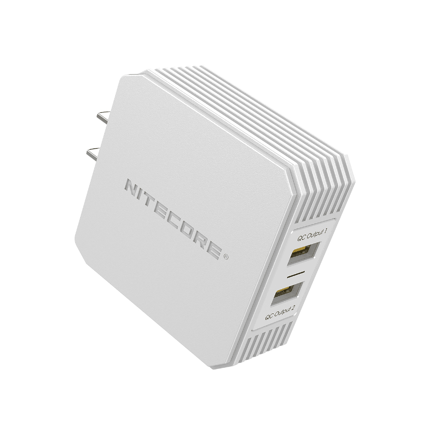 Τροφοδοτικό Πρίζας UA42Q Quick Charge 3.0 με 2 Θύρες USB Γρήγορης Φόρτισης (QC) της Nitecore VAS53907 trazeras|VAS53907