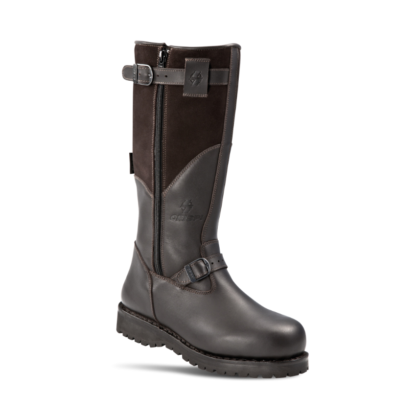 Αδιάβροχες Μπότες Finland Zip GTX με Φερμουάρ με Δώρο Λίπος Φώκιας Συντήρησης, High 9'' (Dark Brown) της Crispi CRI41572 trazeras|CRI41572