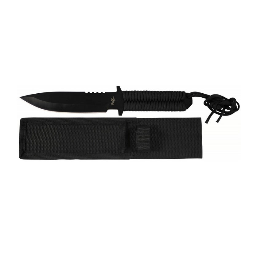 Μαχαίρι Fixed Blade με Paracord (Μαύρο) της Max Fuchs MAX30281 trazeras|MAX30281