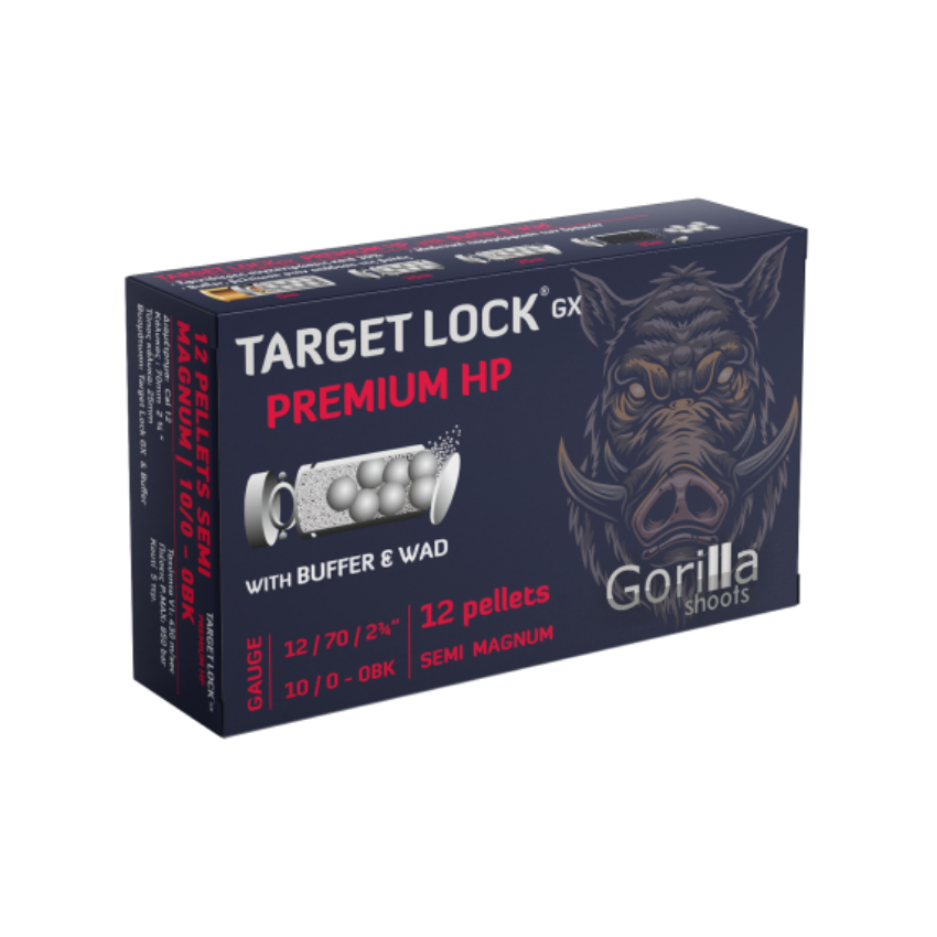 12-Βολα Φυσίγγια Semi Magnum Target Lock GX Premium HP με Buffer & Wad της Gorilla GOR51621 trazeras|GOR51621