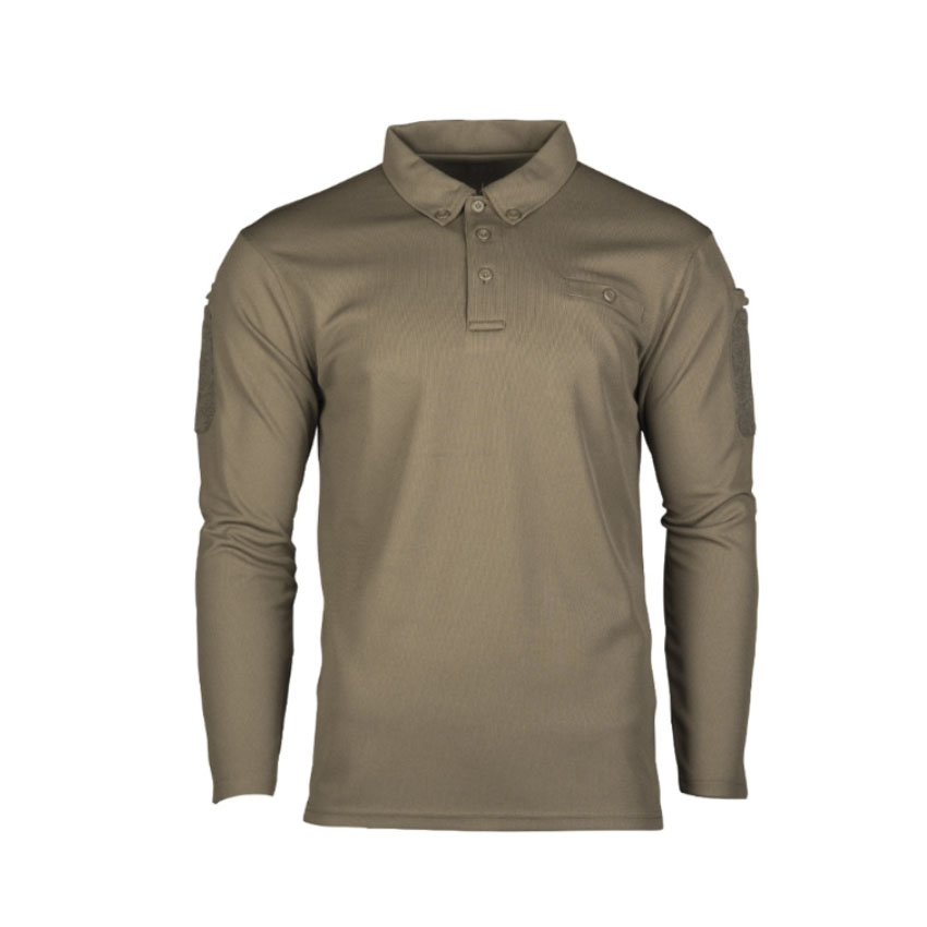 Tactical Polo Μακρυμάνικο Quick Dry (Χακί) της Mil Tec STU38891 trazeras|STU38891