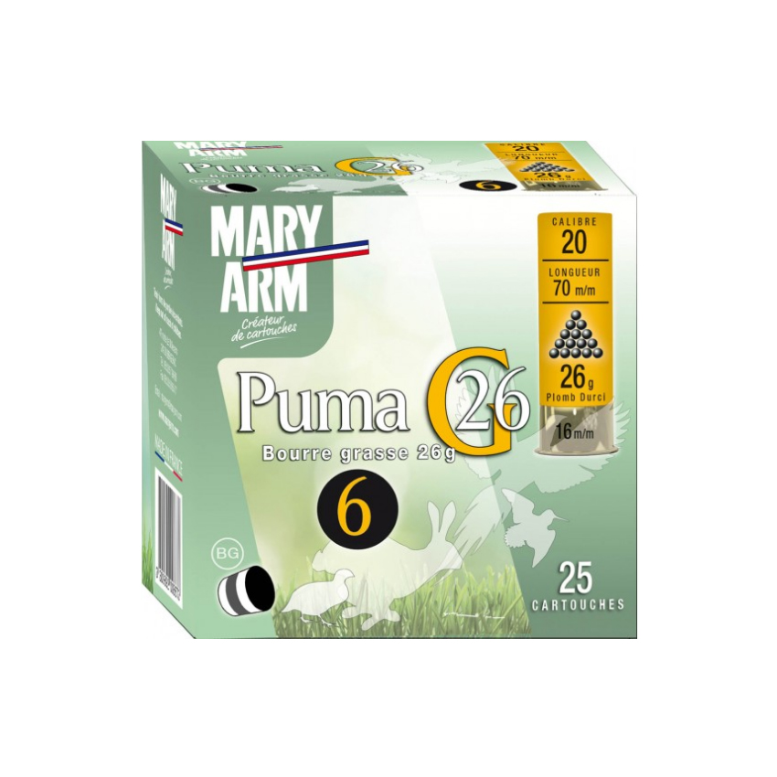 Φυσίγγια Puma 26gr CAL.20 της Mary Arm GOR57081 trazeras|GOR57081
