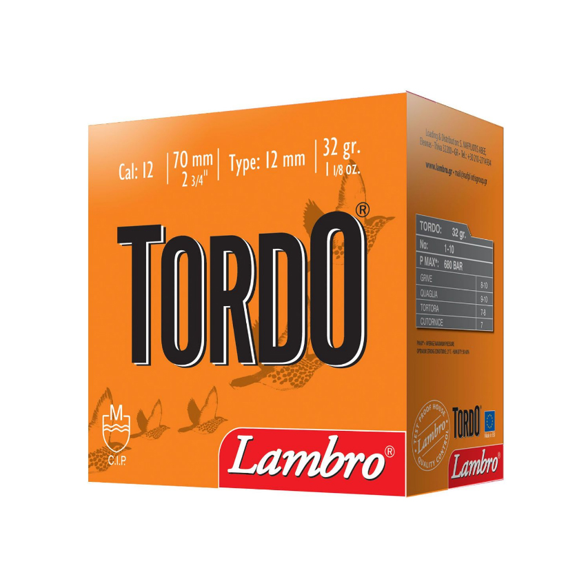 Φυσίγγια 32g Tordo 12/70 της Lambro LAM13679 trazeras|LAM13679