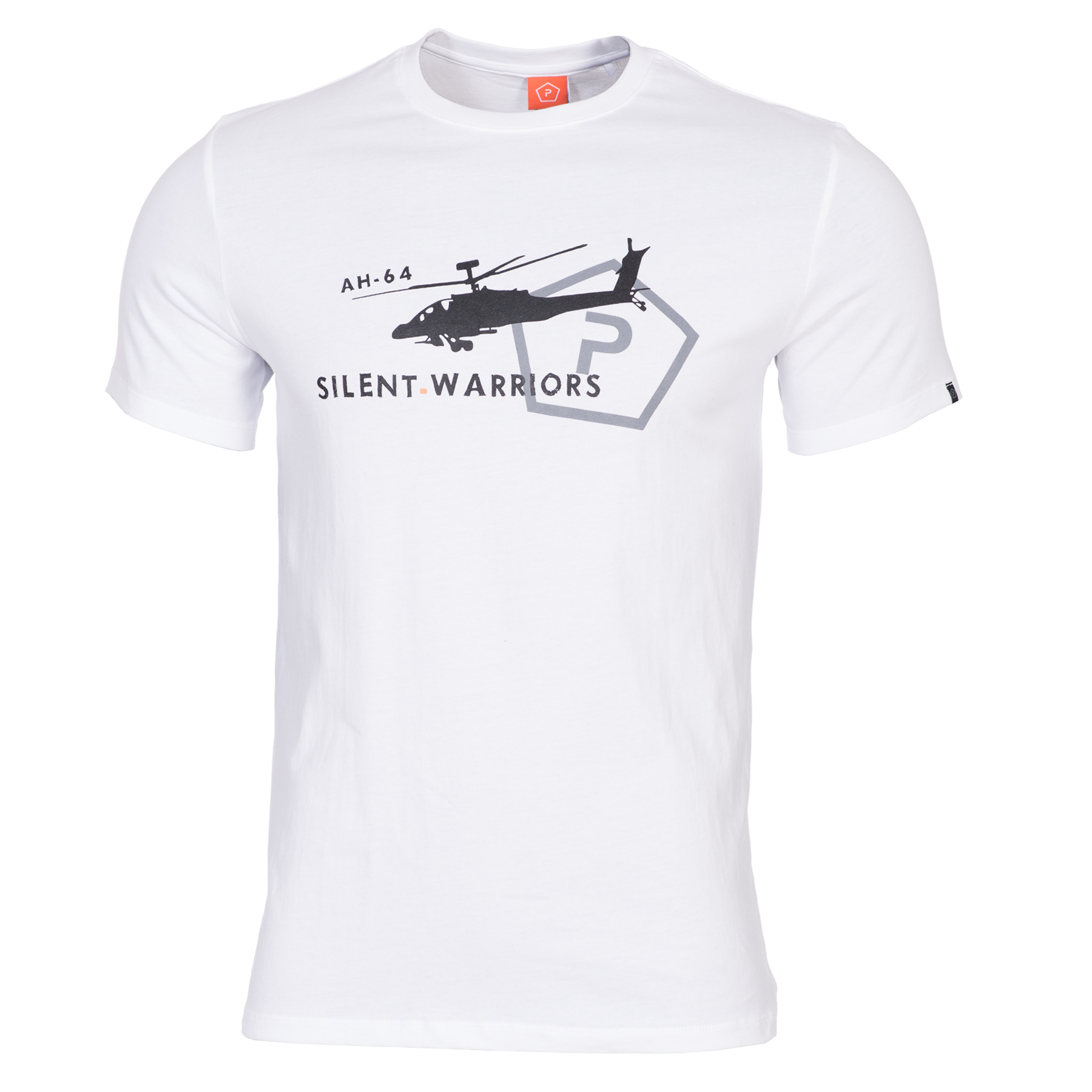 Βαμβακερό T-Shirt Helicopter Ring Spun (Λευκό) της Pentagon PEN26781 trazeras|PEN26781