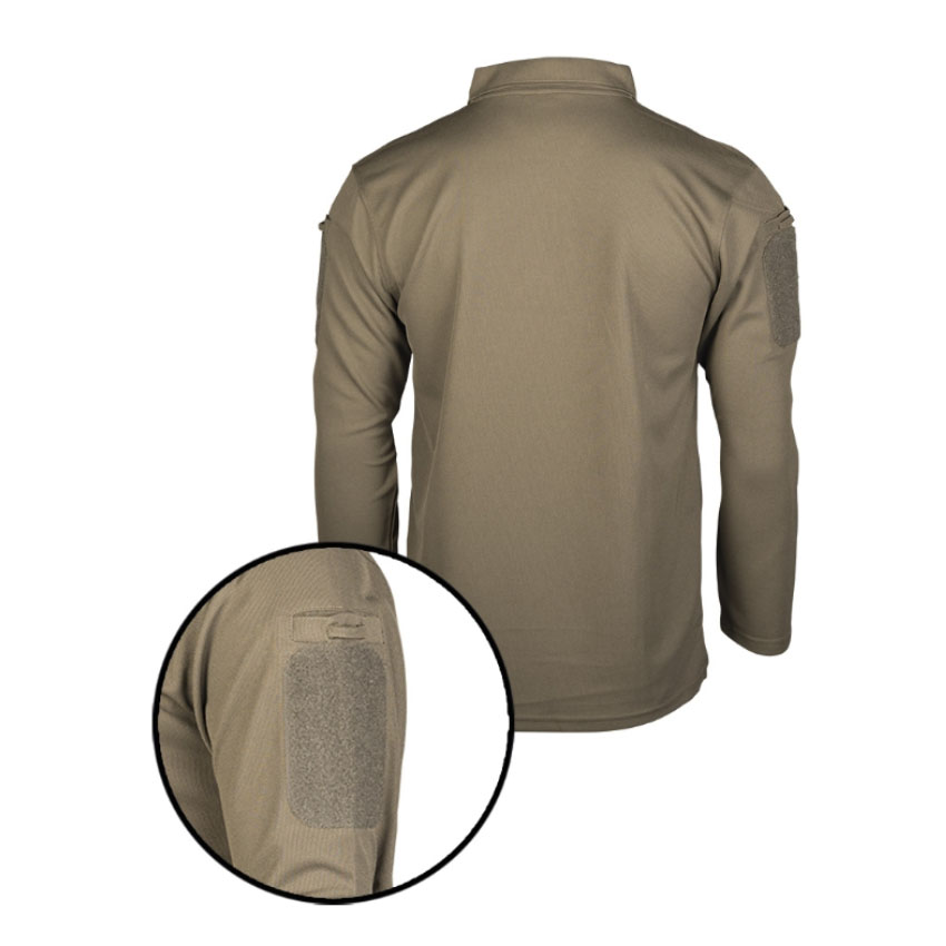 Tactical Polo Μακρυμάνικο Quick Dry (Χακί) της Mil Tec STU38891 trazeras|STU38891