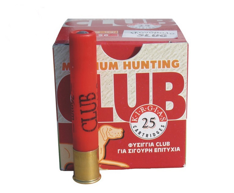 Φυσίγγια 7,5γρ. Club 410 Magnum Slug, 36/76/16, 2/Βολα, KIR24316 trazeras|KIR24316