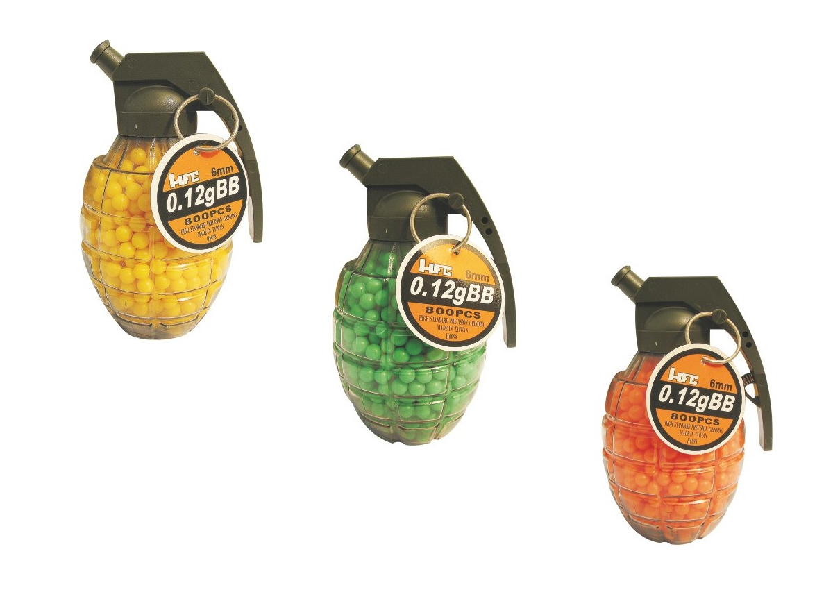 Βλήματα 6mm, Χειροβομβίδα (3 Χρώματα) της Ho Feng TOY55697 trazeras|TOY55697
