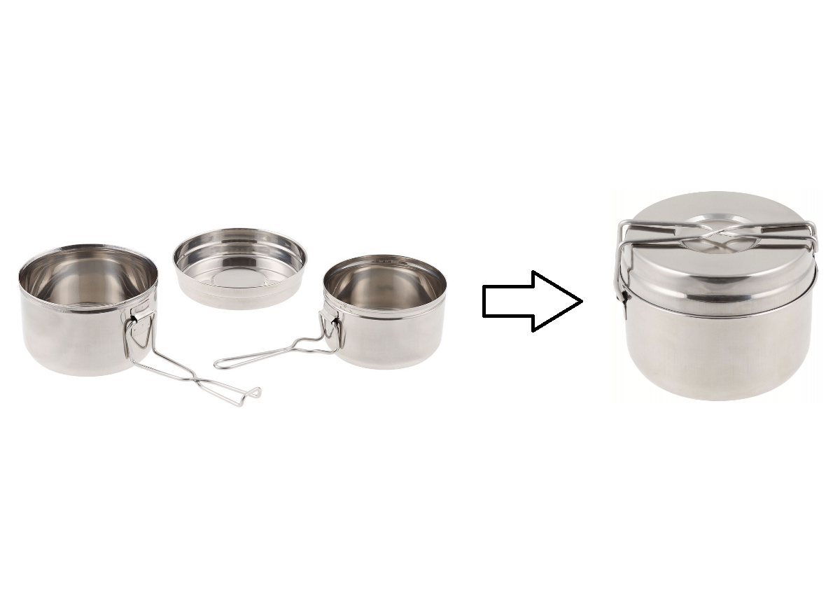 Σετ Εστίασης CZ Mess Kit Stainless Steel 3 Κομματιών της Max Fuchs, MAX56495 trazeras|MAX56495