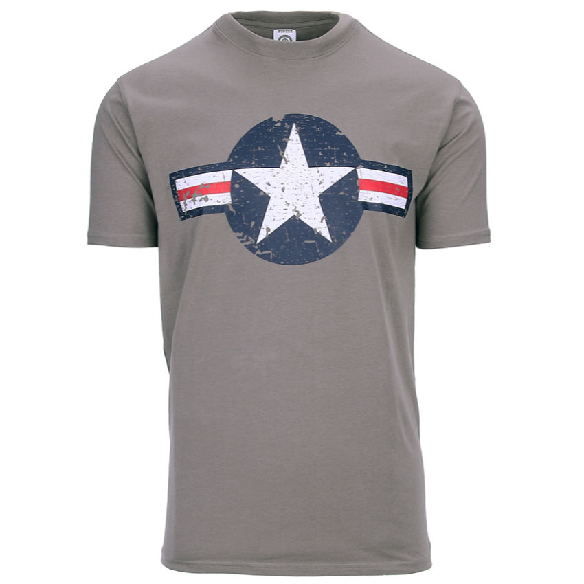 Βαμβακερή Κοντομάνικη Μπλούζα WWII Air Force της Fostex Garments VAN44826 trazeras|VAN44826