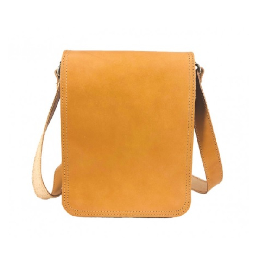 Δερμάτινο Τσαντάκι Unisex Mod.323 (Κίτρινο) της Kouros KOU47109 trazeras|KOU47109