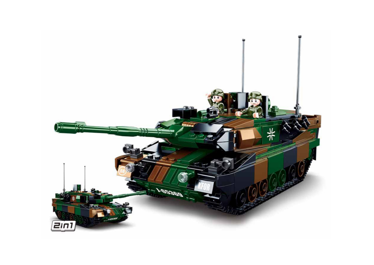 Συναρμολογούμενα Τουβλάκια Άρμα Μάχης M38-B0839 της Sluban VAN55542 trazeras|VAN55542