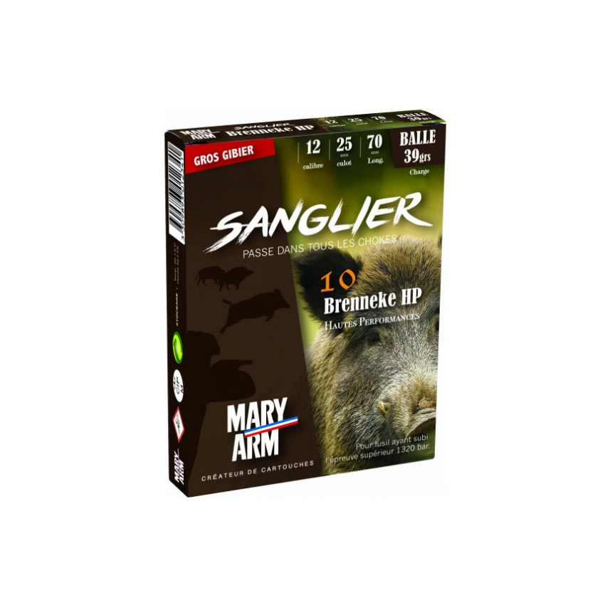 Μονόβολα Φυσίγγια Sanglier Brenneke HP 39gr. της Mary Arm GOR51646 trazeras|GOR51646