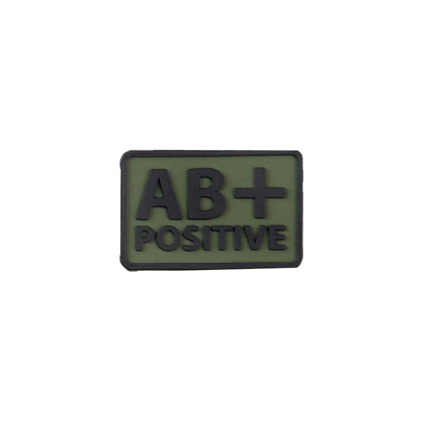 Σήμα Ομάδας Αίματος ΑΒ+ (2 τμχ.) από PVC (Olive Green) της Helicon-Tex HEL50566 trazeras|HEL50566