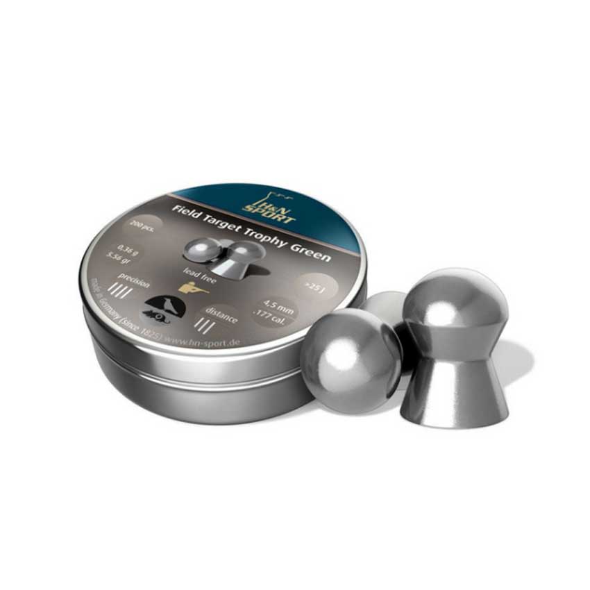 Βλήματα Field Target Trophy Green 5.5mm (200τεμ.) της H&N TOY45954 trazeras|TOY45954