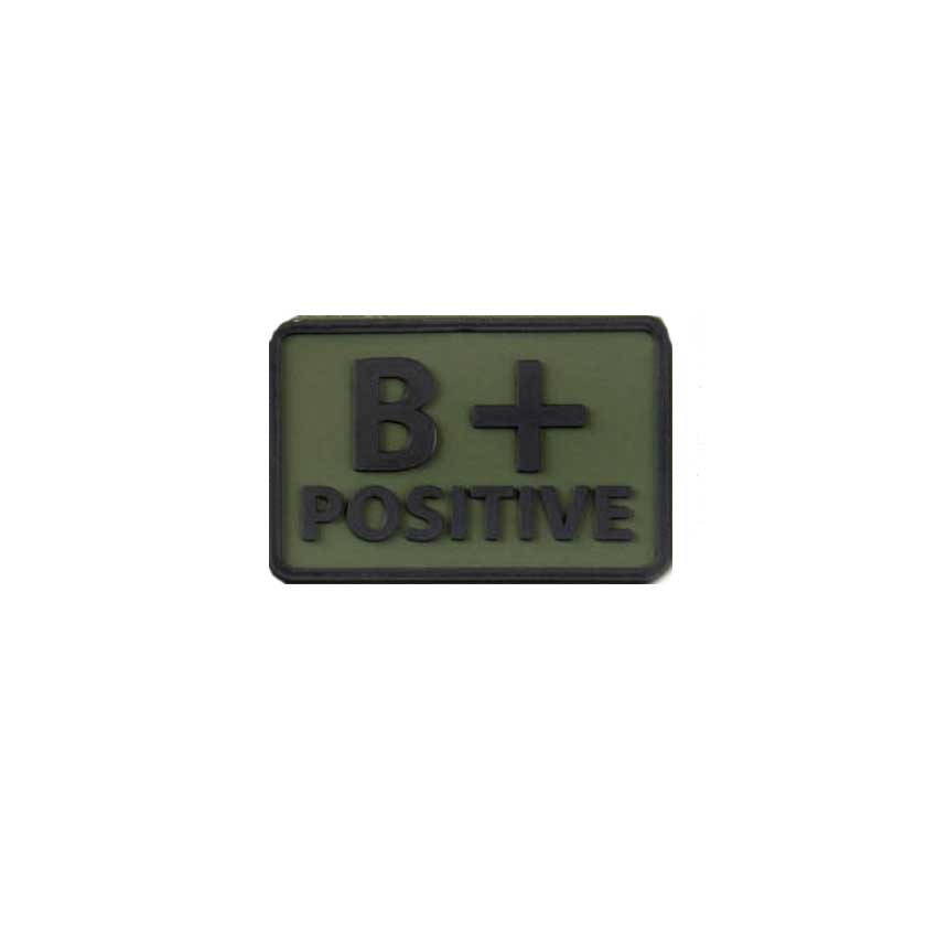 Σήμα Ομάδας Αίματος Β+ (2 τμχ.) από PVC (Olive Green) της Helicon-Tex HEL50568 trazeras|HEL50568