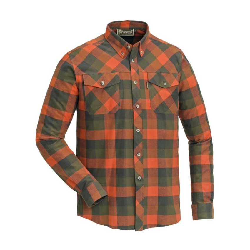 Πουκάμισο Lumbo Shirt 9525 (Terracotta / Green) της Pinewood TOY49234 trazeras|TOY49234