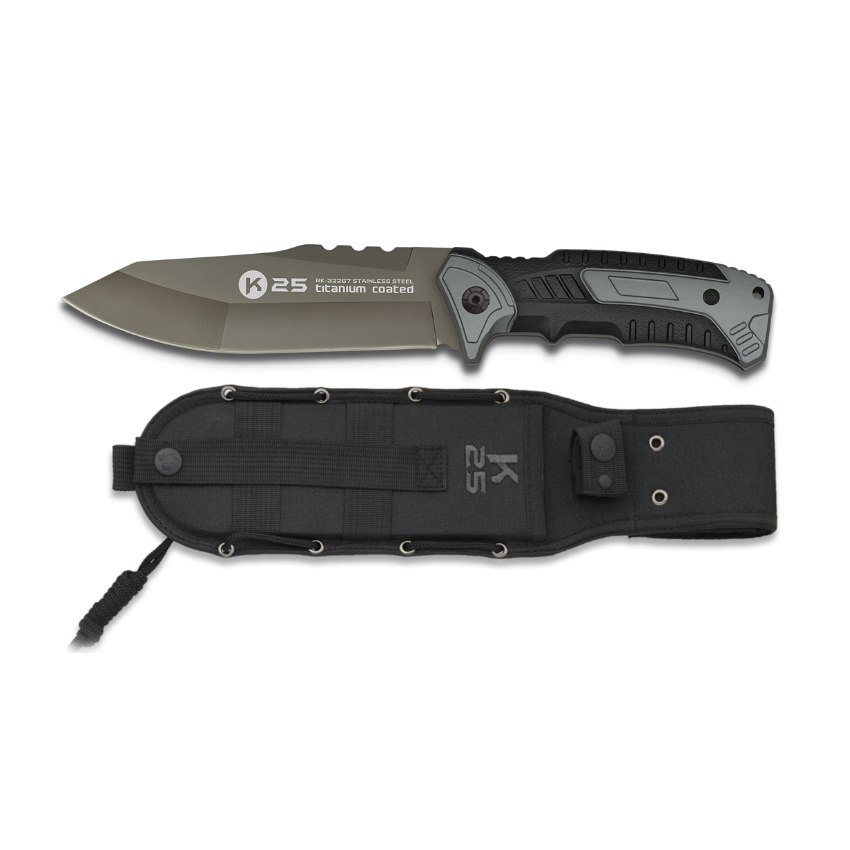 Μαχαίρι Tactical Knife, Grey/Black της K25 VAS53941 trazeras|VAS53941