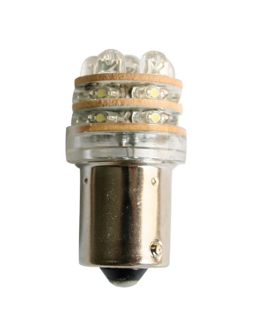 Λαμπάκι LED Ναυσιπλοΐας, 12V, T18, Ψυχρό Λευκό - 18 LEDs LAL34202 trazeras|LAL34202