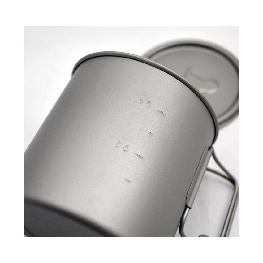 Δοχείο Τιτανίου 650 ml. Titanium Pot με Καπάκι της Toaks REC51139 trazeras|REC51139