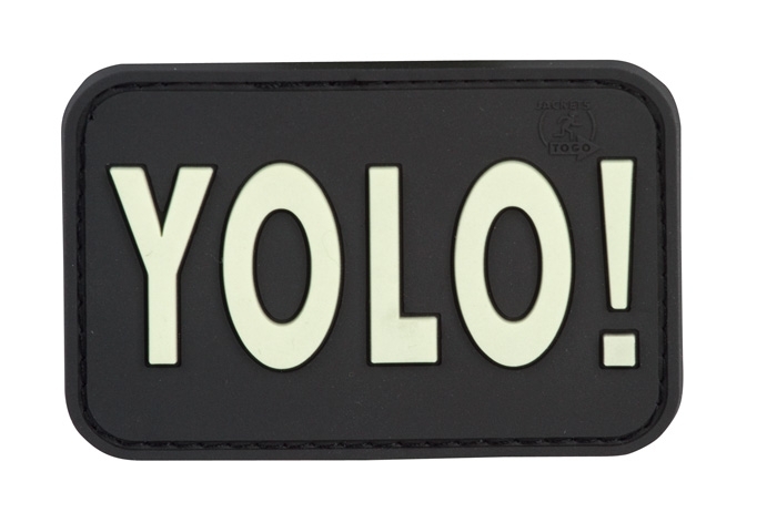 Σήμα 3D PVC YOLO (Μαύρο - Λευκό) της Recon STR 21194 trazeras|TR 21194