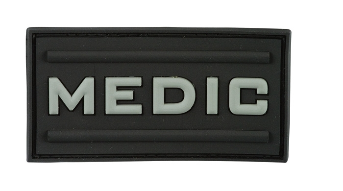Σήμα 3D PVC Medic (Μαύρο) της Recon STR21203 trazeras|STR21203