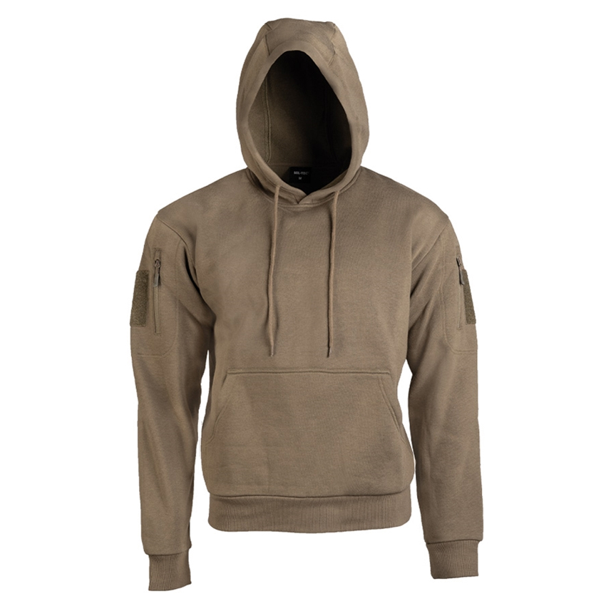 Μακρυμάνικη Μπλούζα Tactical Hoodie με Κουκούλα (Coyote) της Mil-Tec, STU58394 trazeras|STU58394