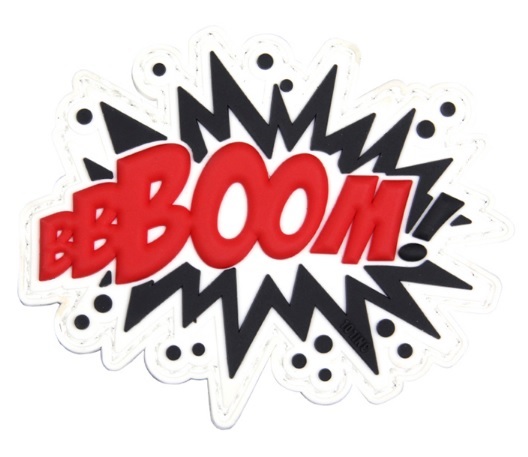 Σήμα PVC, BOOM!, 3D με Velcro της 101INC VAN43902 trazeras|VAN43902