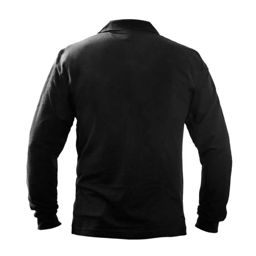 Βαμβακερή Μπλούζα Polo και Υπερμεγέθη (Μαύρο) της Survivors SUR51277 trazeras|SUR51277