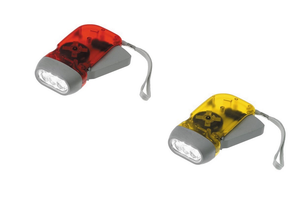 Επαναφορτιζόμενος Φακός 2 LED με Δυναμό (2 Χρώματα) της Lumenor Tec UNI28049 trazeras|UNI28049