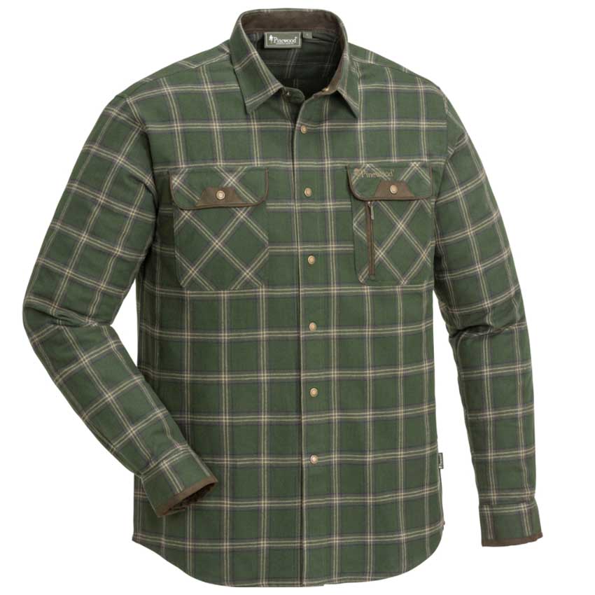 Πουκάμισο Prestwick Exclusive Shirt 9428 (Mossgreen / Dark Brown) της Pinewood TOY49237 trazeras|TOY49237