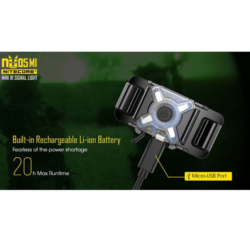 Eπαναφορτιζόμενος Φακός Κεφαλής Led Headlamp NU05Mi της Nitecore VAS45554 trazeras|VAS45554