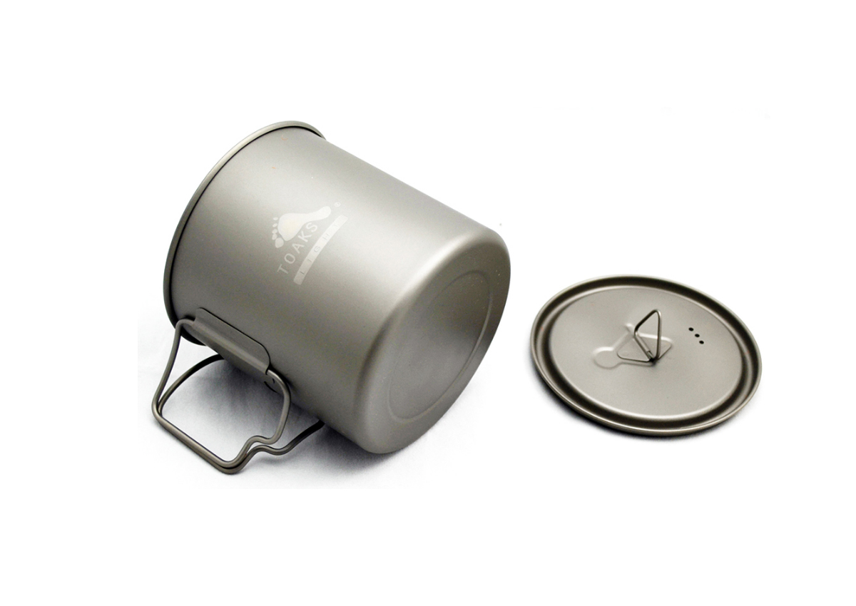 Δοχείο Τιτανίου 650 ml. Titanium Pot με Καπάκι της Toaks REC51139 trazeras|REC51139