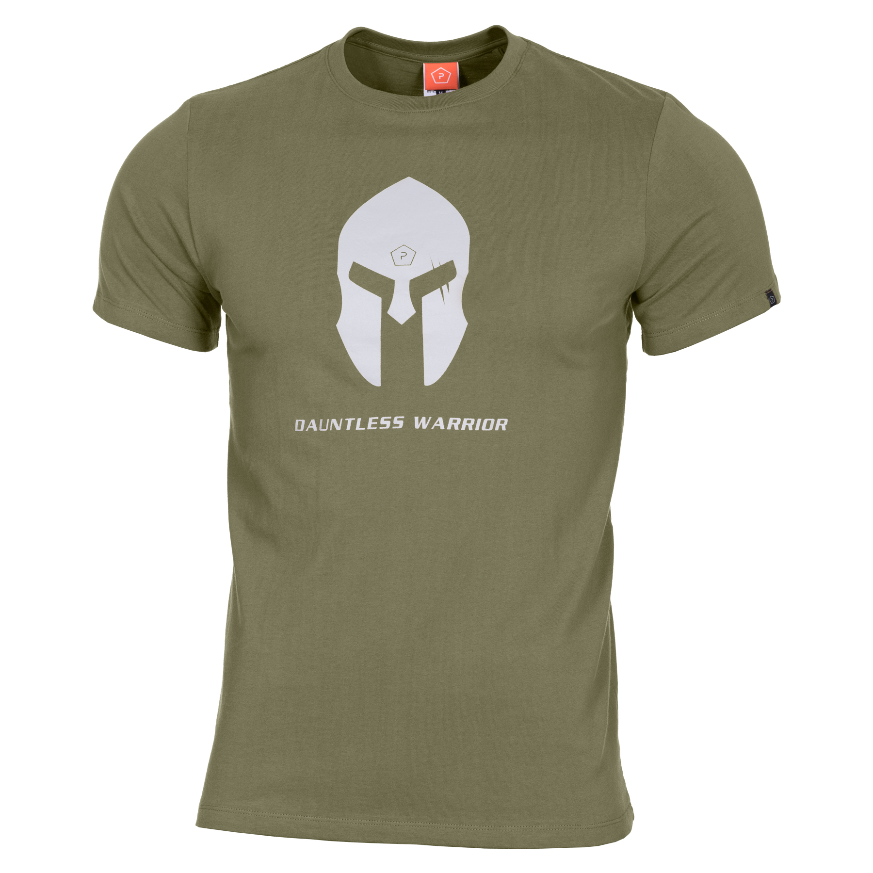 T-Shirt Spartan Helmet 100% Ring Spun Βαμβάκι (Olive) της Pentagon PEN 21847 trazeras|EN 21847