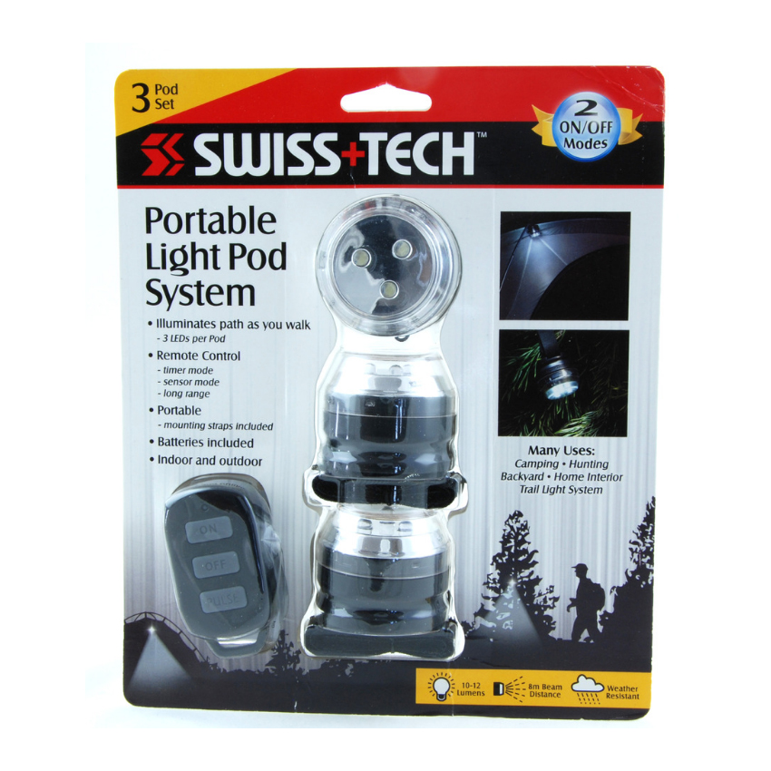 Φορητό Σύστημα Φωτισμού Portable Light Pod System της Swiss+Tech UNI15176 trazeras|UNI15176