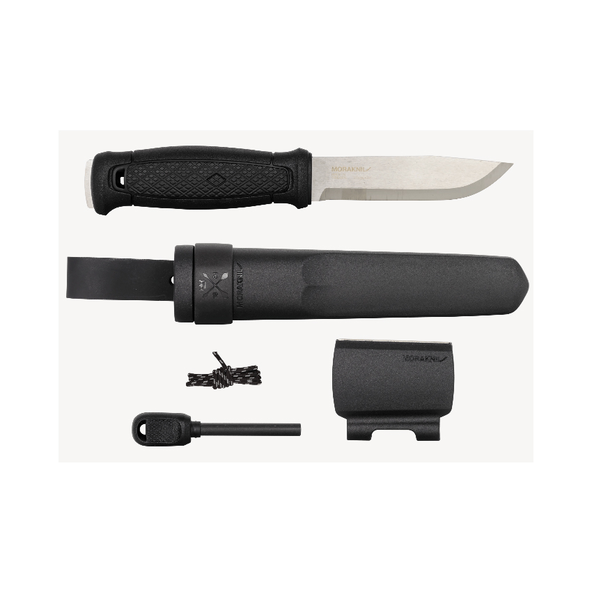 Μαχαίρι Garberg Black (S) με Survivor Kit της Morakniv VEL54683 trazeras|VEL54683