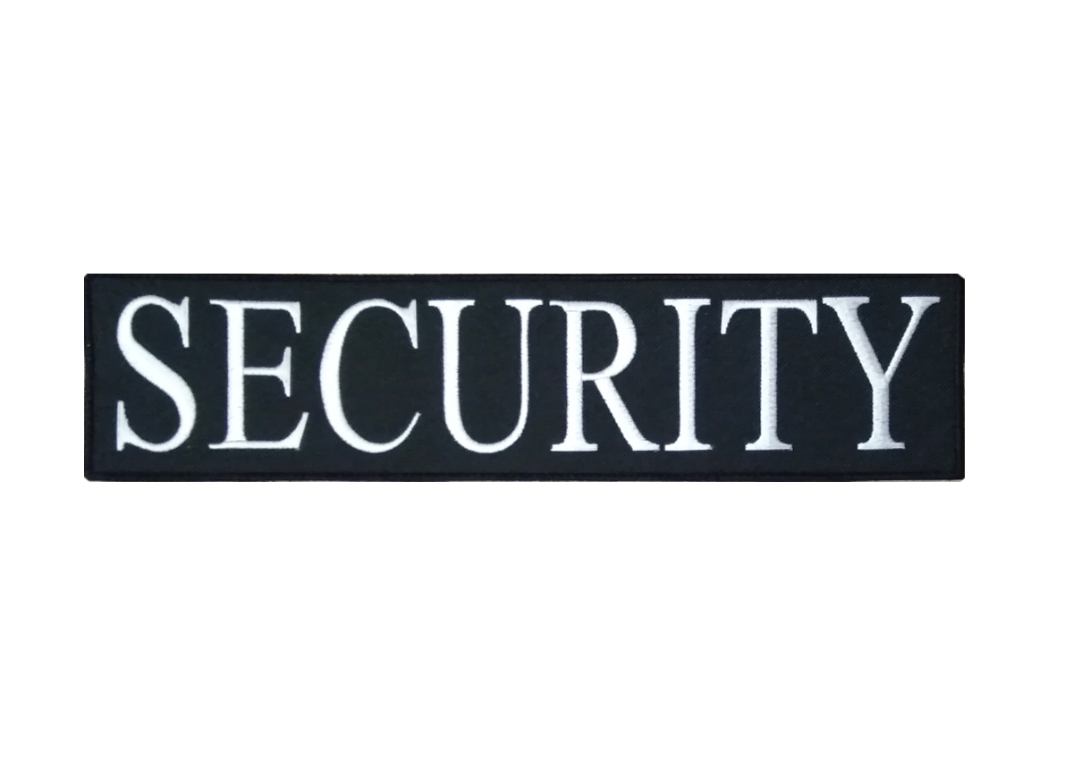 Σήμα Πλάτης Security με Velcro (Μαύρο) CHR53945 trazeras|CHR53945