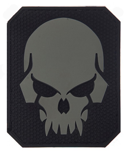 Σήμα PVC, Pirate Skull, 3D με Velcro (Μαύρο) της Van Os VAN39745 trazeras|VAN39745