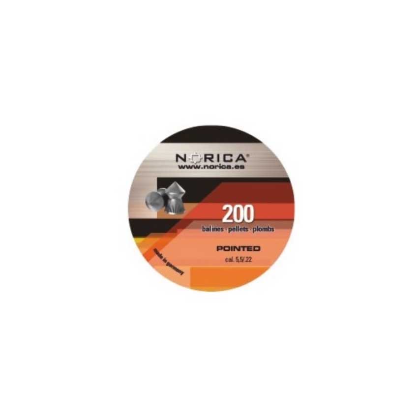 Βλήματα Αεροβόλου 5,5mm / 15,74 gr Pointed H&N, 200τμχ. με Μυτερή Κεφαλή της Norica KIR35548 trazeras|KIR35548