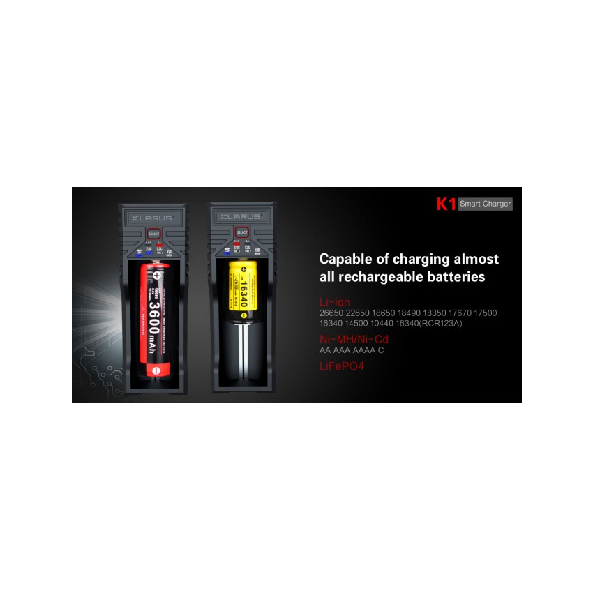 Φορτιστής Μπαταριών K1 Charger της Klarus GOR57099 trazeras|GOR57099