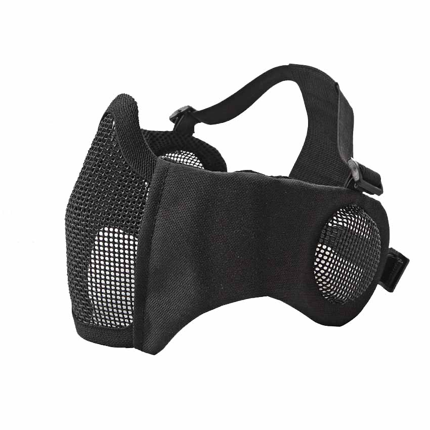 Μάσκα Mesh με Συνθετικό Πλέγμα, Μισού Προσώπου Ear Protection, Metal, Lower Half (Black) της Strike Systems VAS52723 trazeras|VAS52723