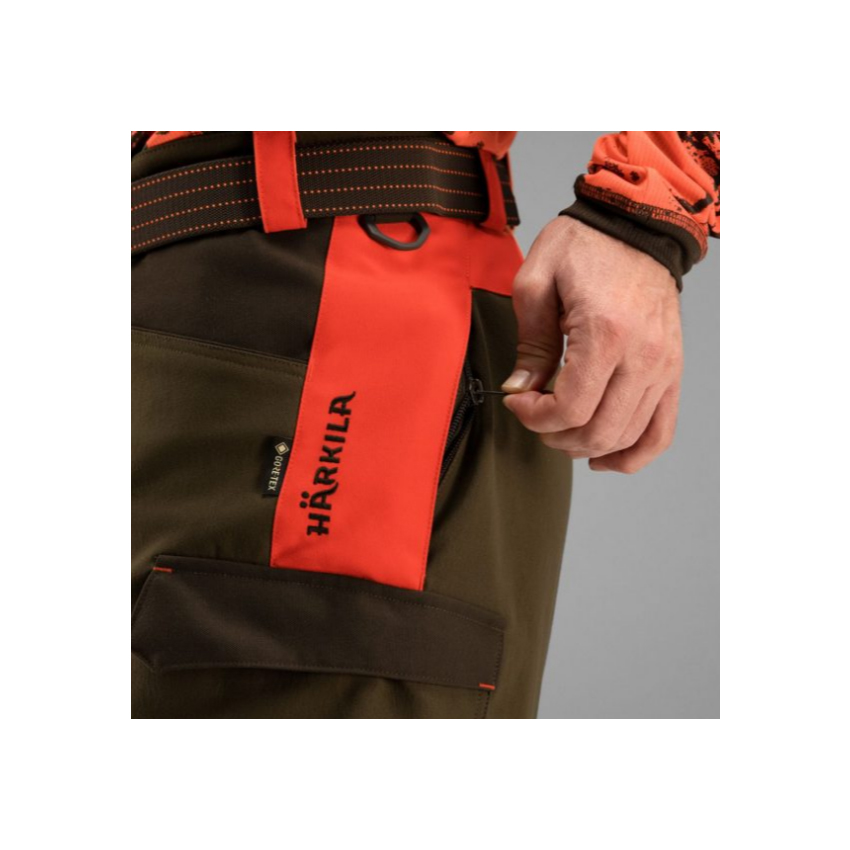 Παντελόνι Κυνηγίου Wild Boar Pro (Πορτοκαλί/Λαδί) της Harkila LAM55158 trazeras|LAM55158