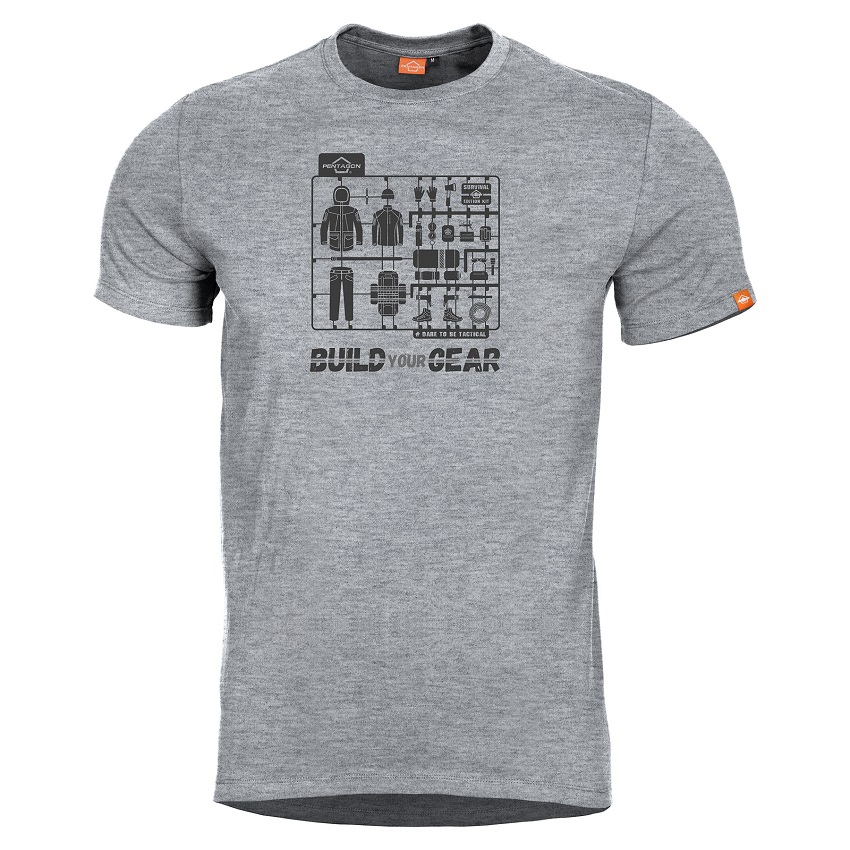 T-Shirt Ageron Build Your Gear (Melange) της Pentagon PEN59158 trazeras|PEN59158