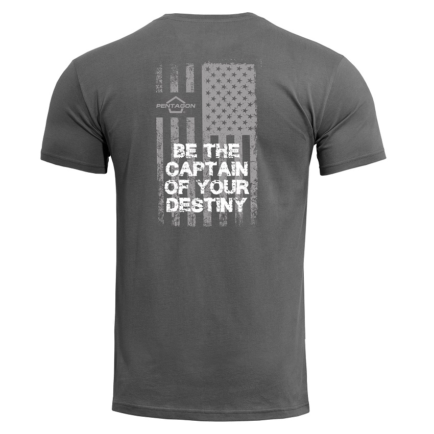 T-Shirt Ageron American Flag (Wolf Grey) της Pentagon PEN59166 trazeras|PEN59166