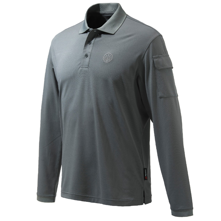 Μακρυμάνικη Μπλούζα Miller Polo Long Sleeves (Ανθρακί) της Beretta KAL56855 trazeras|KAL56855